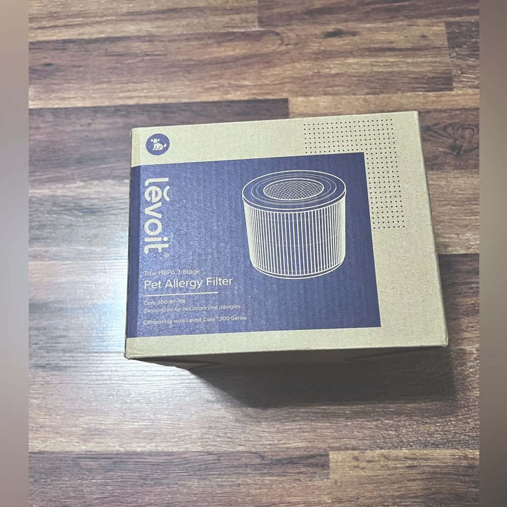 LEVOIT Pet Allergy Filter True HEPA 3-Stage Core 300-RF-PA Yellow Replacement